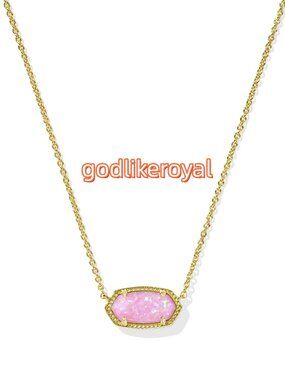 Elisa Gold Short Pendant Necklace